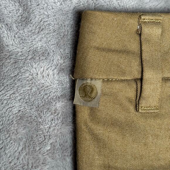 Lululemon Commission Short 7” Cotton Stretch Khaki Brown Size 32 - Picture 3 of 5